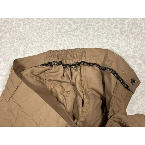 REI Co-Op Pants Sahara Convertible Hiking Pants Womens 6P Brown Upf50 Shorts - Picture 10 of 14